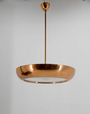 Bauhaus Copper Chandelier by Josef Hurka, 1930s-TZ-1747897