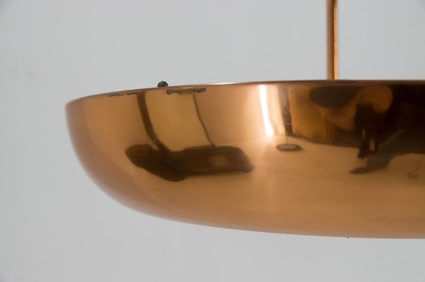 Bauhaus Copper Chandelier by Josef Hurka, 1930s-TZ-1747897