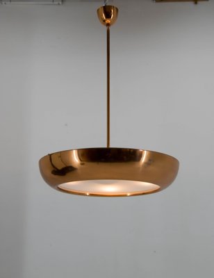 Bauhaus Copper Chandelier by Josef Hurka, 1930s-TZ-1747897