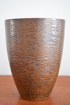 Bauhaus Copper Vase by Albert Gustav Bunge, 1930s-OV-1063762