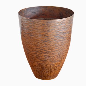 Bauhaus Copper Vase by Albert Gustav Bunge, 1930s-OV-1063762