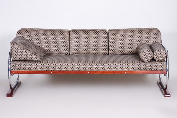 Bauhaus Czech Grey Sofa by Robert Slezak for Thonet, 1930s-WHY-1097909