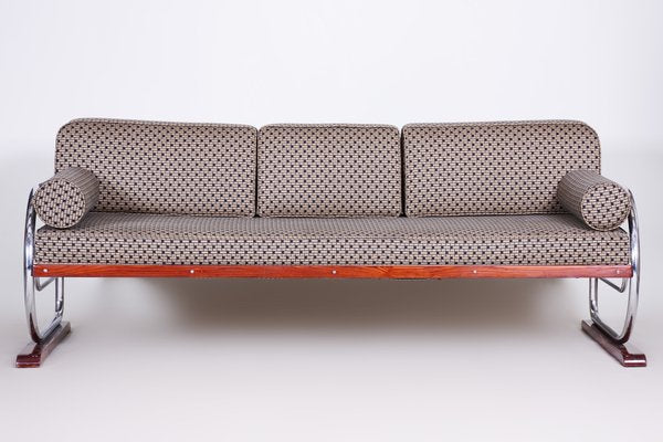 Bauhaus Czech Grey Sofa by Robert Slezak for Thonet, 1930s-WHY-1097909