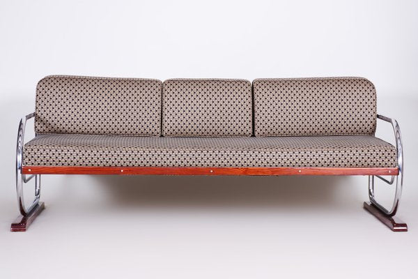 Bauhaus Czech Grey Sofa by Robert Slezak for Thonet, 1930s-WHY-1097909