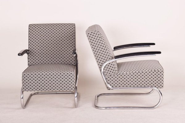 Bauhaus Czechian Lounge Chairs from Mücke-Melder, 1930s, Set of 2-WHY-1231887