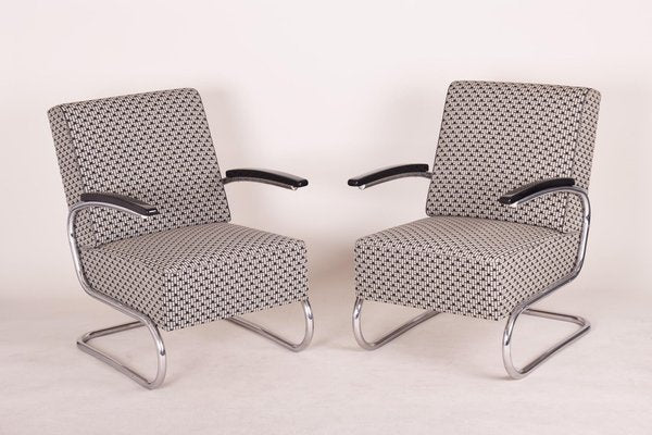 Bauhaus Czechian Lounge Chairs from Mücke-Melder, 1930s, Set of 2-WHY-1231887