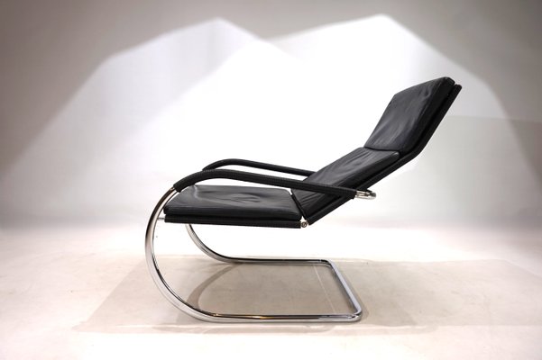 Bauhaus D35 Kinetic Leather Lounge Chair by Anton Lorenz for Tecta, 1980s-HUW-2016609