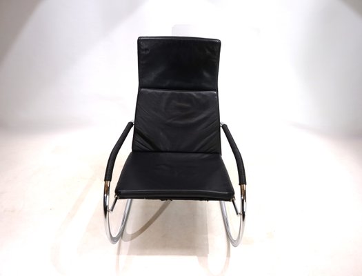 Bauhaus D35 Kinetic Leather Lounge Chair by Anton Lorenz for Tecta, 1980s-HUW-2016609