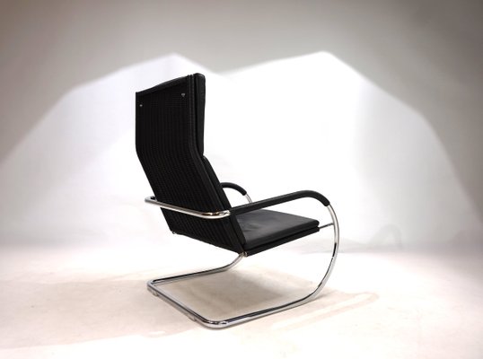 Bauhaus D35 Kinetic Leather Lounge Chair by Anton Lorenz for Tecta, 1980s-HUW-2016609