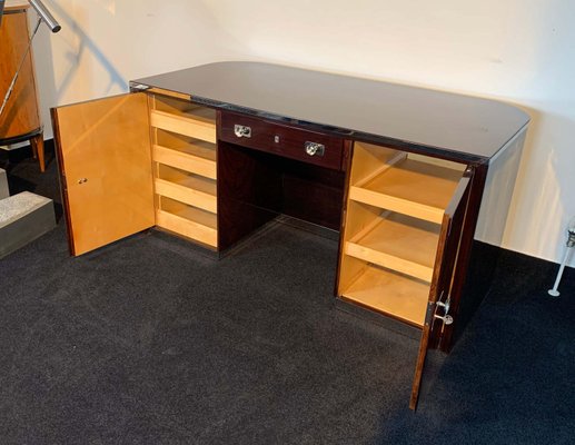 Bauhaus Desk in Rosewood Veneer by Erich Diekmann, Germany, 1920s-NNB-858914