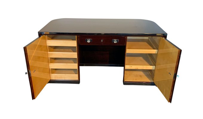 Bauhaus Desk in Rosewood Veneer by Erich Diekmann, Germany, 1920s-NNB-858914