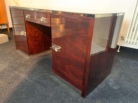 Bauhaus Desk in Rosewood Veneer by Erich Diekmann, Germany, 1920s-NNB-858914