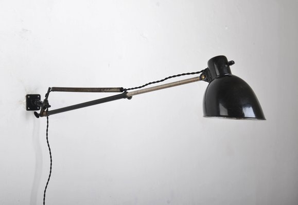 Bauhaus Enamel Telescopic Wall Lamp, 1930s-VHD-1716501