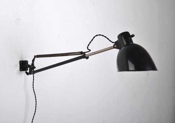 Bauhaus Enamel Telescopic Wall Lamp, 1930s-VHD-1716501