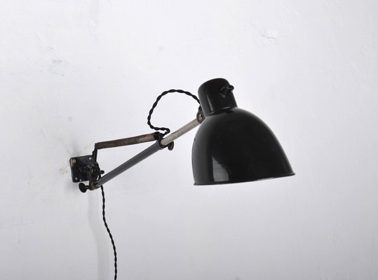 Bauhaus Enamel Telescopic Wall Lamp, 1930s-VHD-1716501