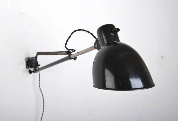 Bauhaus Enamel Telescopic Wall Lamp, 1930s-VHD-1716501