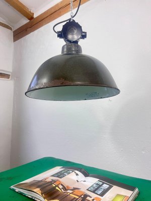 Bauhaus Factory Ceiling Lamp, GDR, 1960s-WPB-1791219