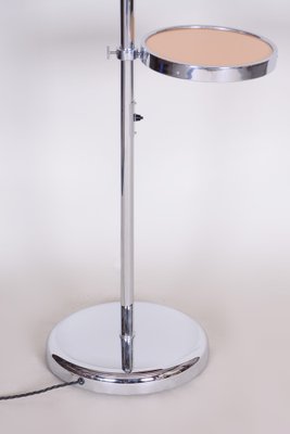 Bauhaus Floor Lamp in Chrome & Milk Glass, 1930s-WHY-1767519