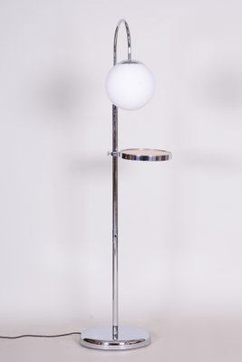 Bauhaus Floor Lamp in Chrome & Milk Glass, 1930s-WHY-1767519