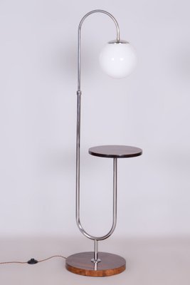 Bauhaus Floor Lamp in Walnut and Chrome, 1930s-WHY-1723755