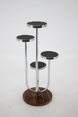 Bauhaus Flower Side Table in Chrome by J. Halabala, 1930s-TZ-1277086