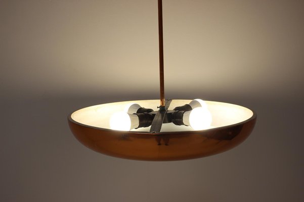 Bauhaus / Functionalism UFO Pendant by Josef Hurka for Napako, 1940s-TZ-980723