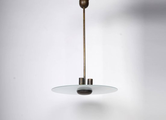 Bauhaus Functionalist Ceiling Lamp attributed to Franta Anyz, 1930s-VHD-1426429