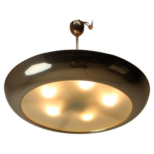 Bauhaus Functionalist Chandelier UFO, 1930s