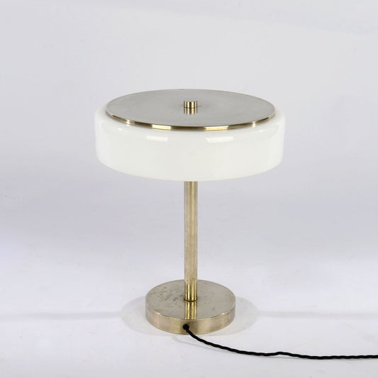 Bauhaus Functionalist Nickel Plated Desk Lamp IAS 5839 by Franta Anýž, 1930s