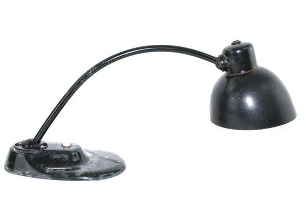 Bauhaus German Table Lamp with Glass Foot by H. Bredendieck and Marianne Brandt for Kandem / Bauhaus, 1928-ZWH-1801104