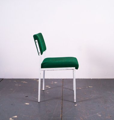 Bauhaus Green and White Office Chair, 1950s-VLO-1403056