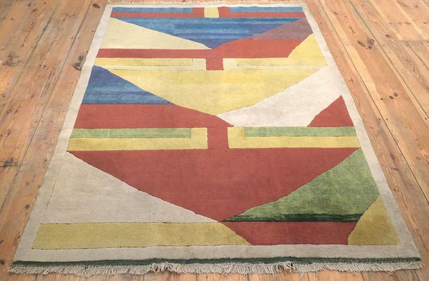 Bauhaus Hand-Knotted Rug, 1970s-ED-1742145