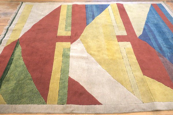 Bauhaus Hand-Knotted Rug, 1970s-ED-1742145