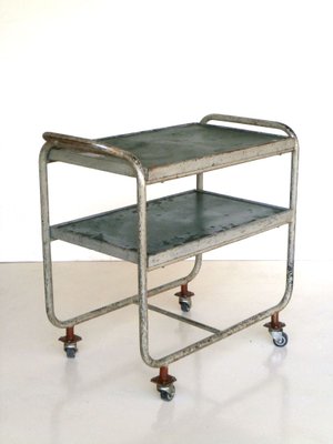 Bauhaus Industrial Bar Cart Serving Trolley, 1940s-GKB-840700