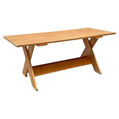 Bauhaus Italian Solid Wood Crate Table by Gerrit Rietveld for Cassina, 1980s-GDD-1109238