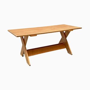 Bauhaus Italian Solid Wood Crate Table by Gerrit Rietveld for Cassina, 1980s-GDD-1109238