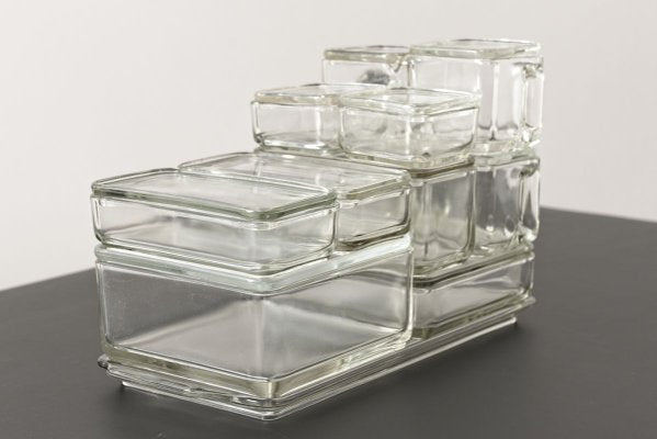 Bauhaus Kubus Storage Containers by Wilhelm Wagenfeld for VLG, Germany, 1930s, Set of 21-LOB-700739