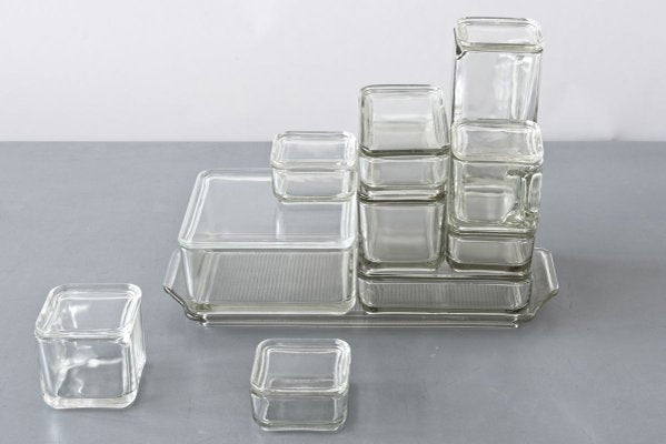 Bauhaus Kubus Storage Containers by Wilhelm Wagenfeld for VLG, Germany, 1930s, Set of 21-LOB-700739