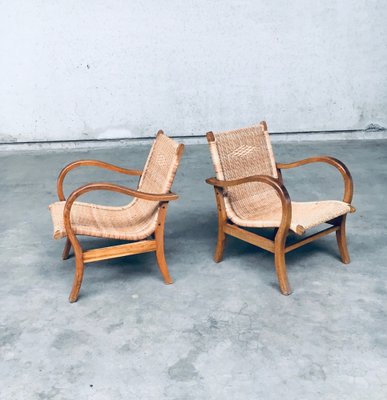 Bauhaus Lounge Chair Set by Erich Dieckmann, 1930s, Set of 2-RQV-1791451