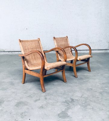 Bauhaus Lounge Chair Set by Erich Dieckmann, 1930s, Set of 2-RQV-1791451