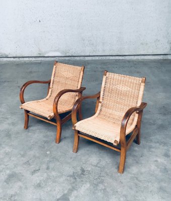 Bauhaus Lounge Chair Set by Erich Dieckmann, 1930s, Set of 2-RQV-1791451