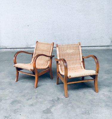 Bauhaus Lounge Chair Set by Erich Dieckmann, 1930s, Set of 2-RQV-1791451