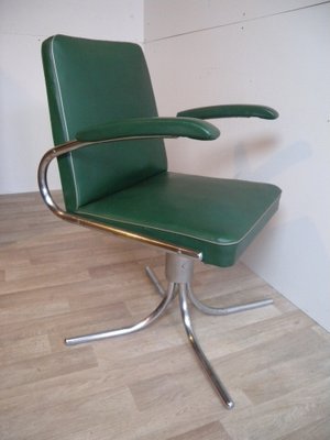 Bauhaus Maquet Office Chair in Steel Tube & Chrome, 1930s-FEO-1786944