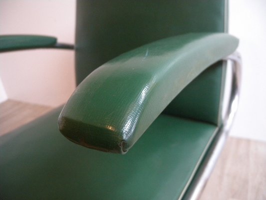 Bauhaus Maquet Office Chair in Steel Tube & Chrome, 1930s-FEO-1786944