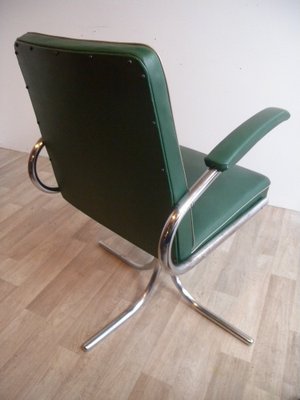 Bauhaus Maquet Office Chair in Steel Tube & Chrome, 1930s-FEO-1786944