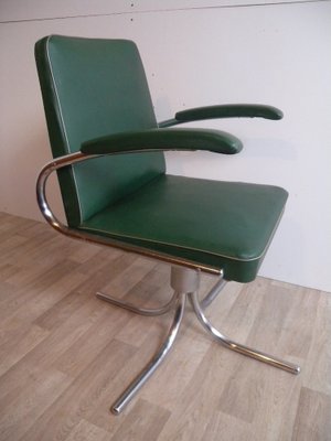 Bauhaus Maquet Office Chair in Steel Tube & Chrome, 1930s-FEO-1786944