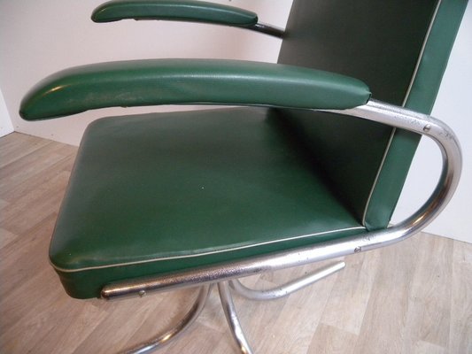 Bauhaus Maquet Office Chair in Steel Tube & Chrome, 1930s-FEO-1786944