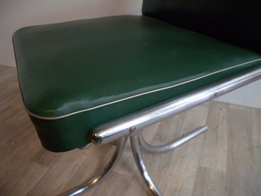 Bauhaus Maquet Office Chair in Steel Tube & Chrome, 1930s-FEO-1786944