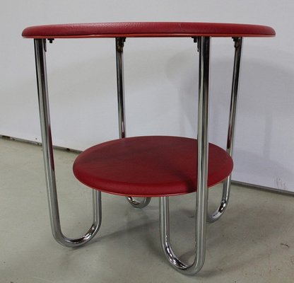 Bauhaus Metal & Chrome Table by Michael Thonet for Thonet, 1940s-RVK-949747