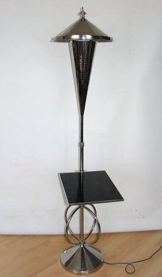 Bauhaus Metal Floor Lamp, 1950s-XHP-1397104